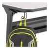 Safco Table Hooks, 1.25 x 1.75 x 3.25, Black, 6PK 2254BL